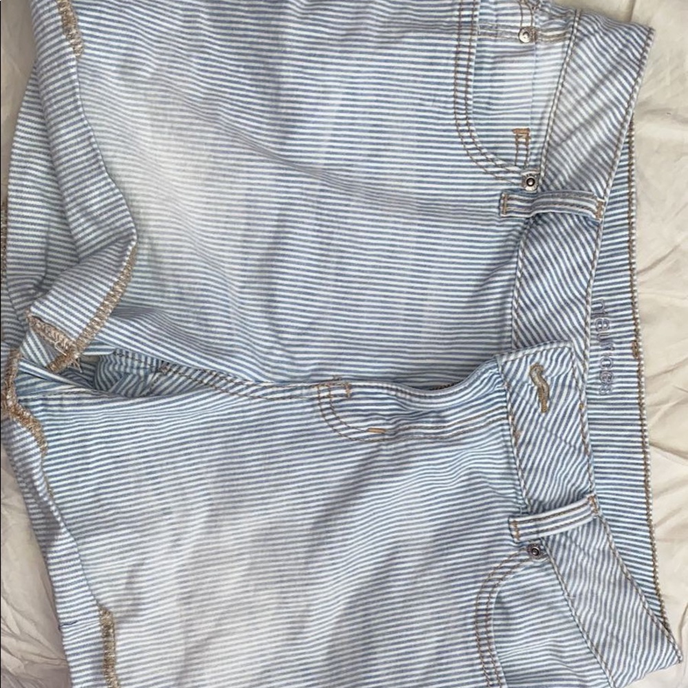 Striped Navy Blue Sailor Shorts